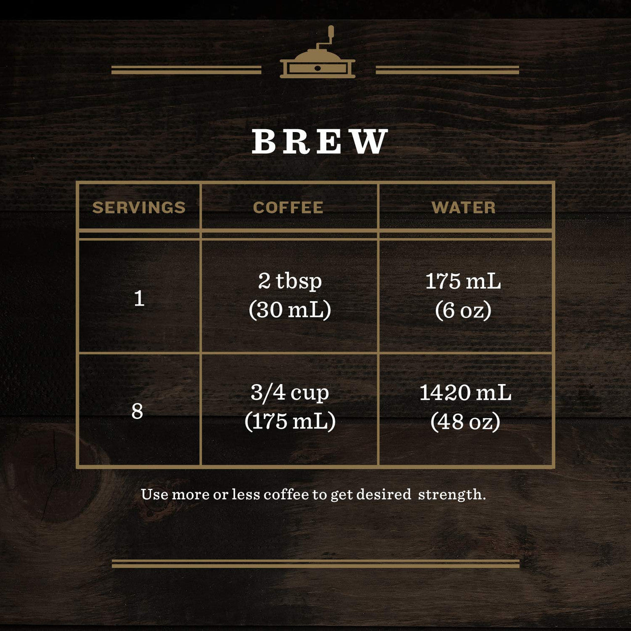 Folgers 1850 Pioneer Blend, Ground Coffee, 340g/12oz. - Brewing Instructions